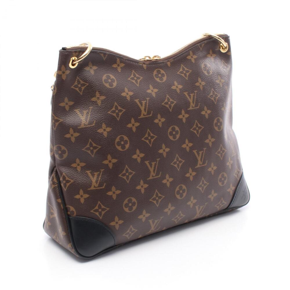 Louis Vuitton Odeon NM Noir Black Shoulder Bag Brown Black - Picture 2 of 4